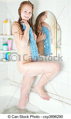 Young girl bath sexy picture